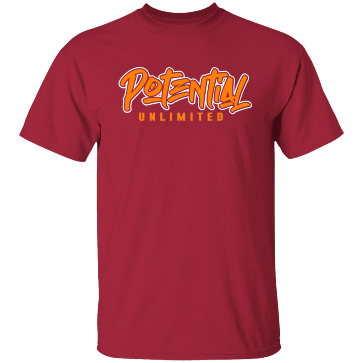 Potential Unlimited Orange Print T-Shirt