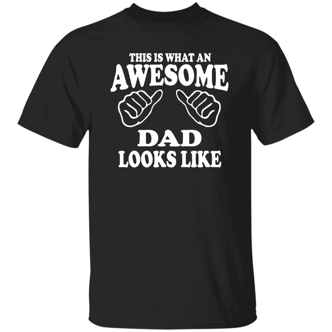 This Is Awesome Dad White Print T-Shirt