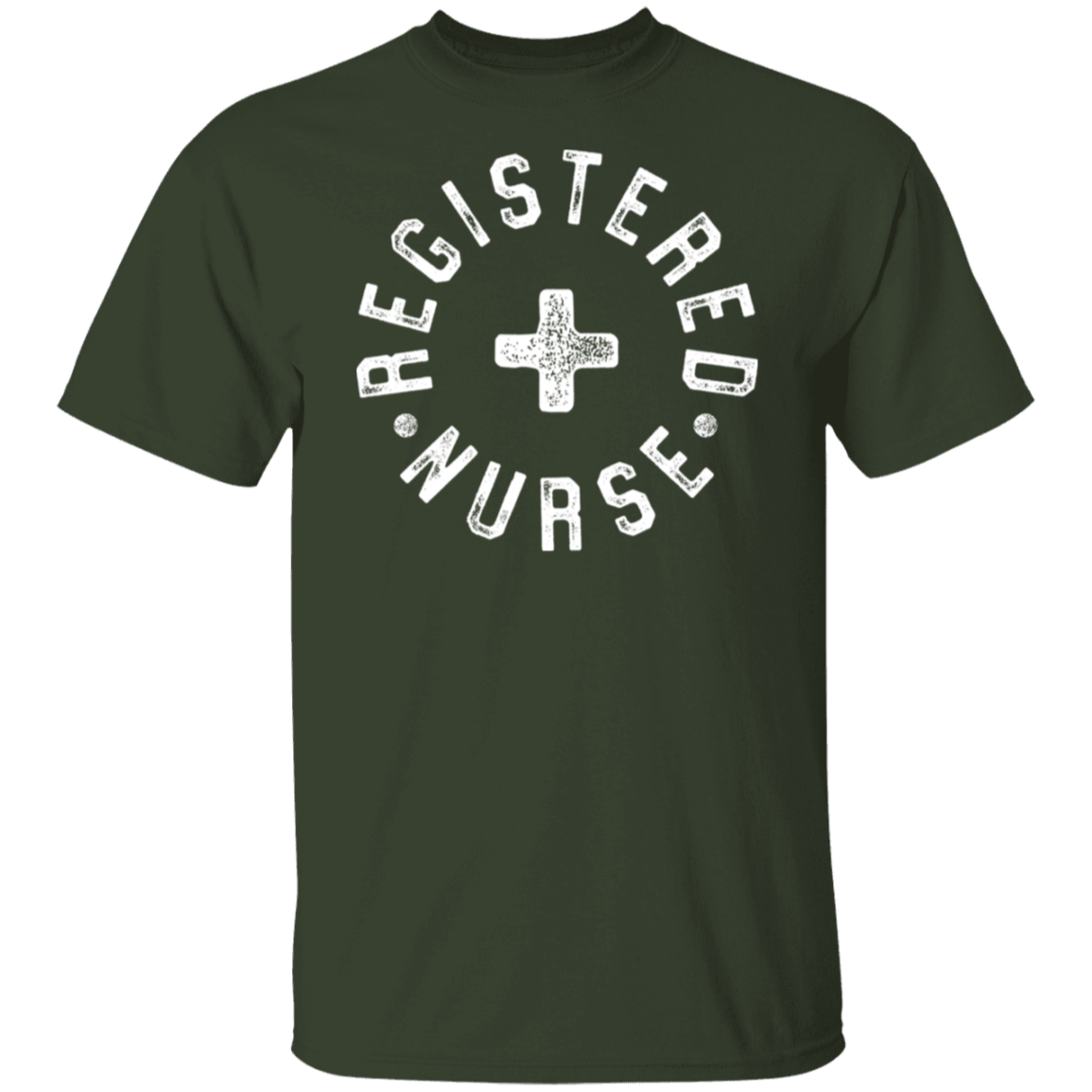Registered Nurse White Print T-Shirt