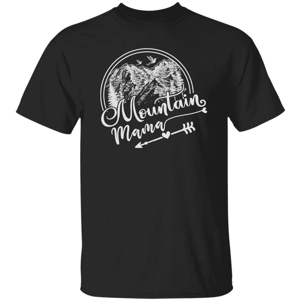 Mountain Mama White Print T-Shirt