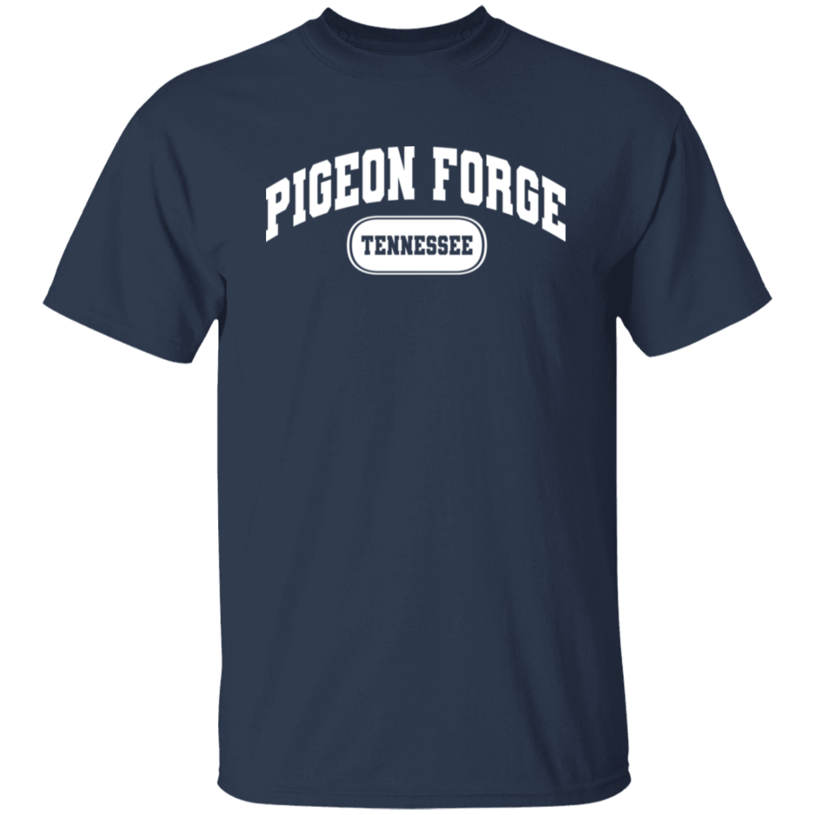 Pigeon Forge Tennessee Arch White Print T-Shirt