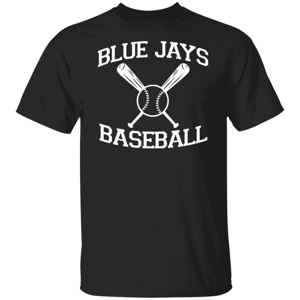 Blue Jays Baseball White Print T-Shirt