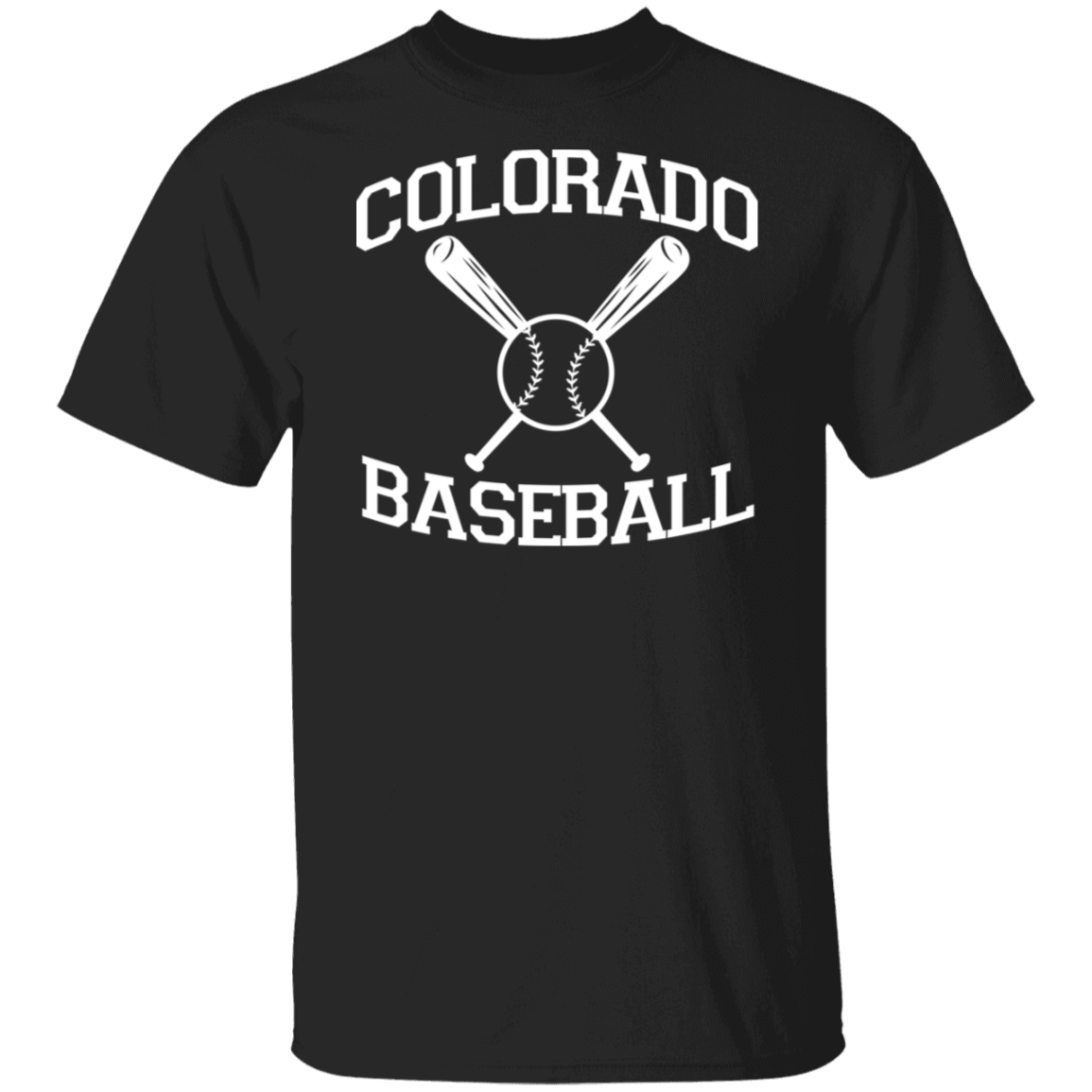 Colorado Baseball White Print T-Shirt