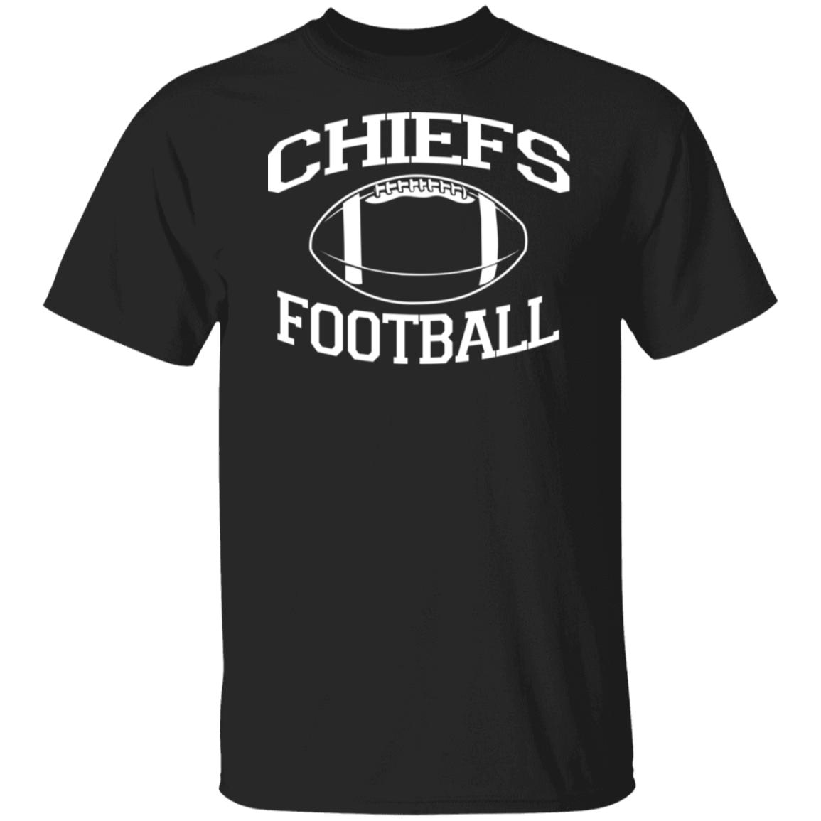 Chiefs Football White Print T-Shirt