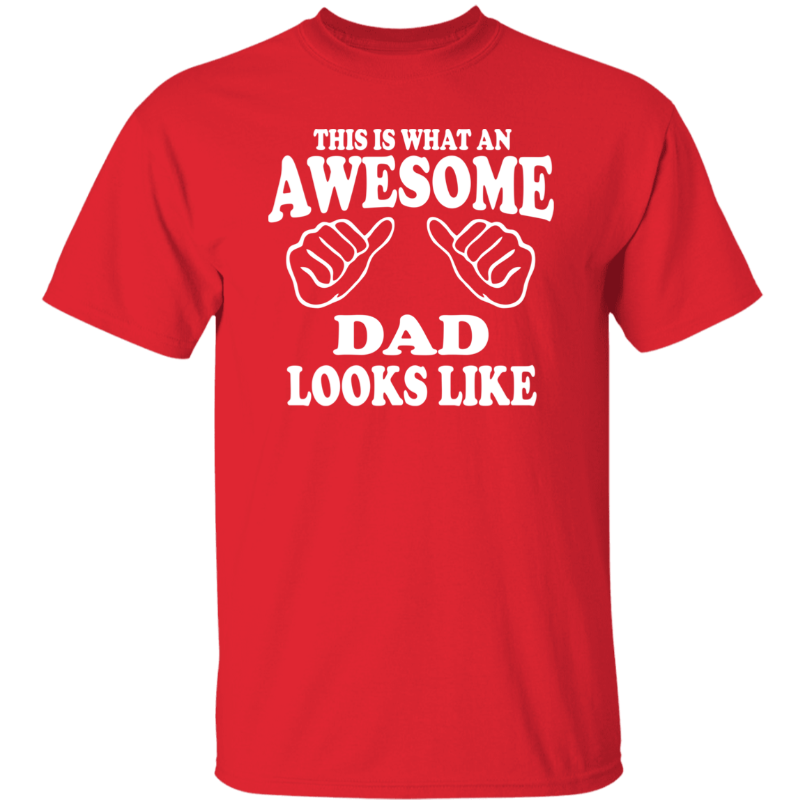 This Is Awesome Dad White Print T-Shirt