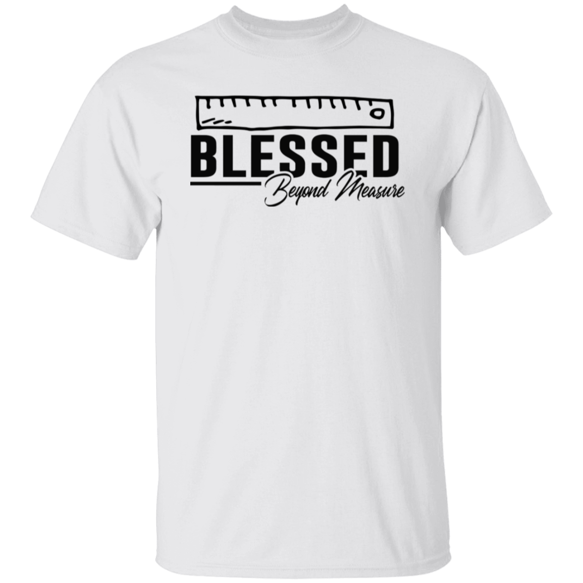 Blessed Beyond Measure Black Print T-Shirt
