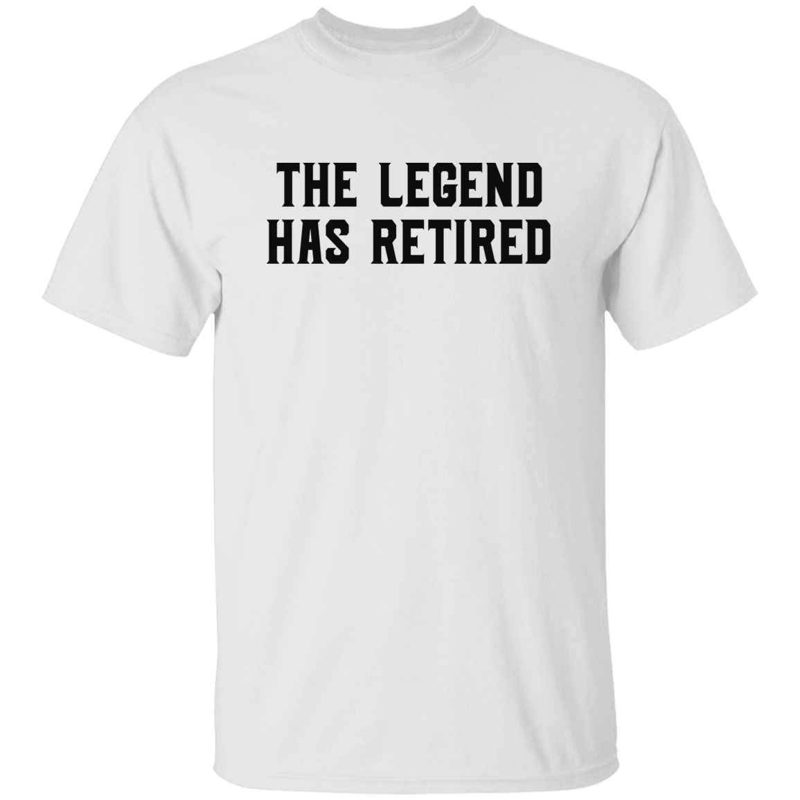 The Legend Has Retired Black Print T-Shirt