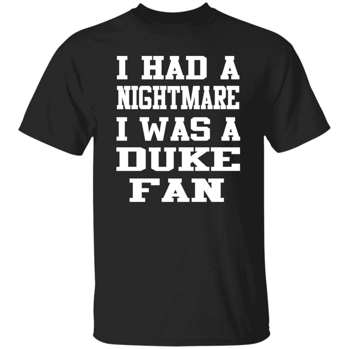 Nightmare Duke Fan White Print T-Shirt