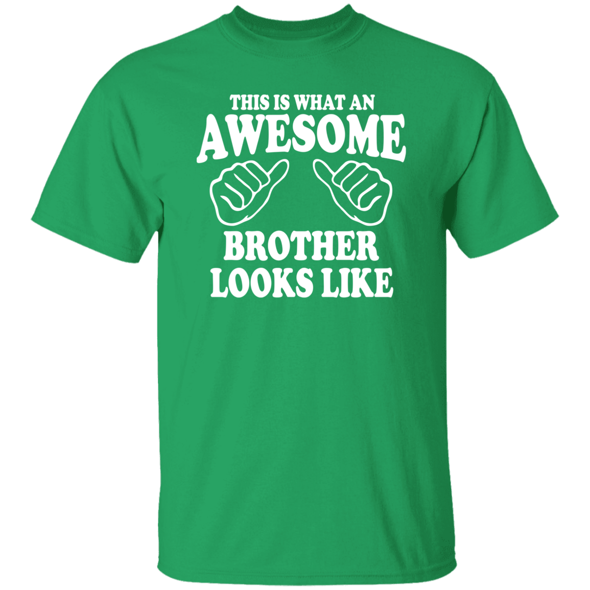 This Is Awesome Brother White Print T-Shirt