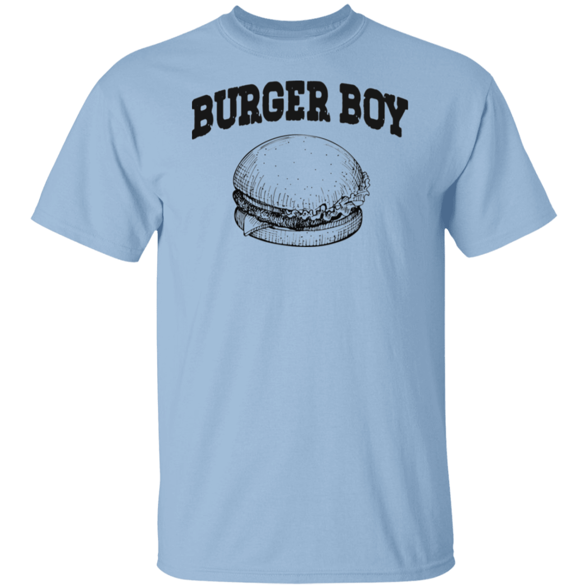 Burger Boy Black Print T-Shirt