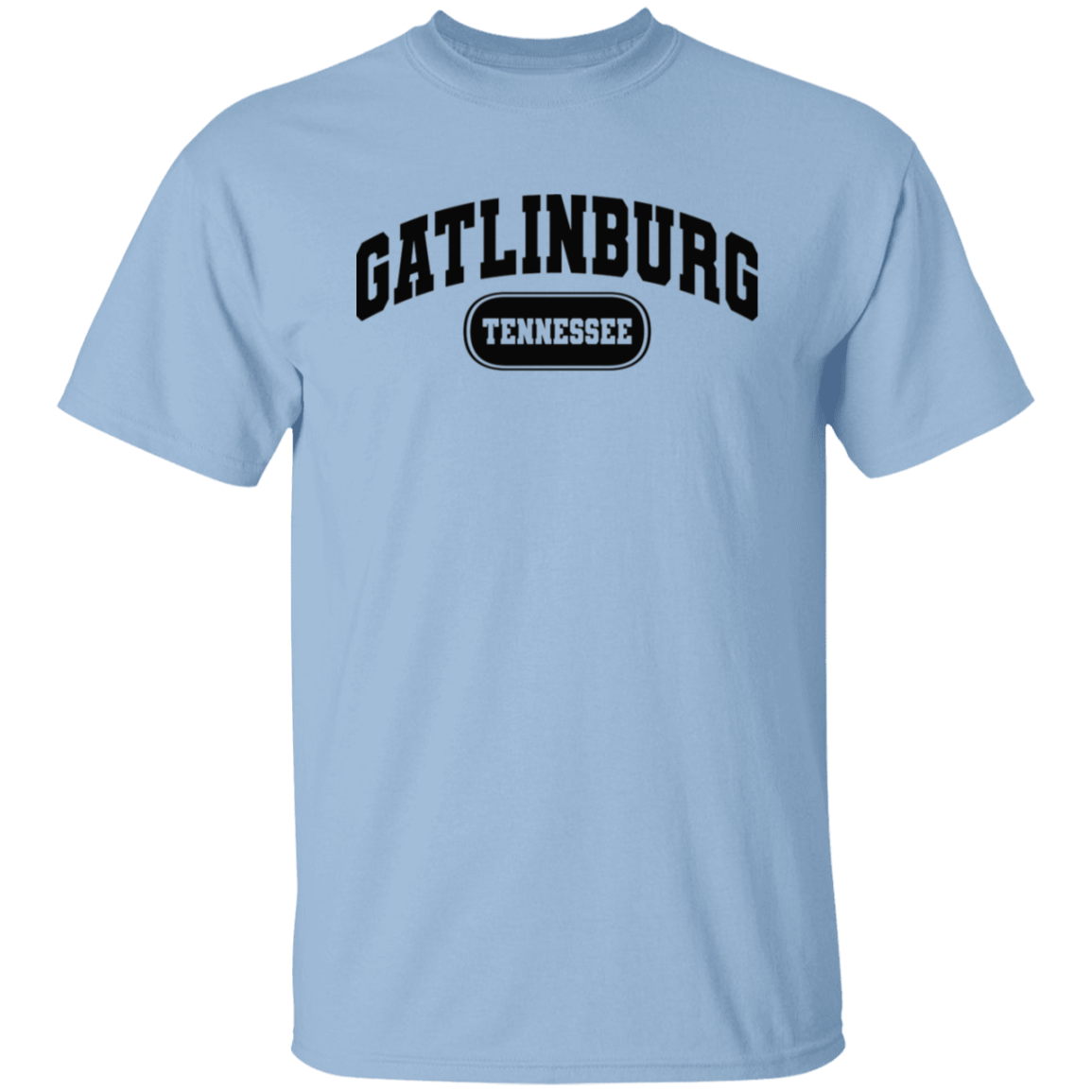 Gatlinburg Tennessee Arch Black Print T-Shirt