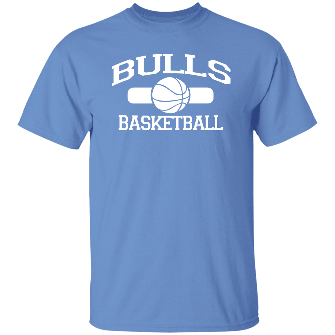 Bulls Basketball White Print T-Shirt