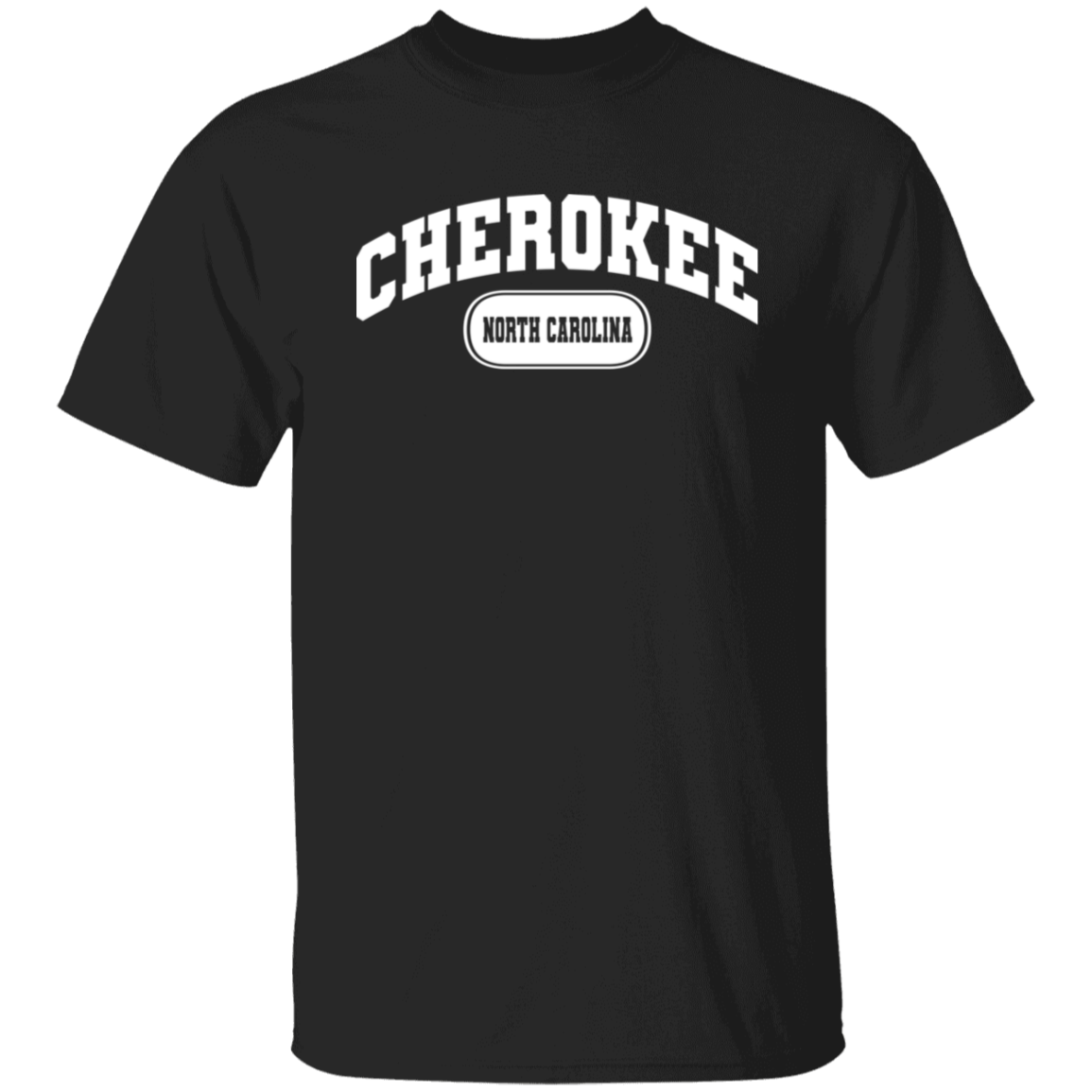 Cherokee North Carolina Arch White Print T-Shirt