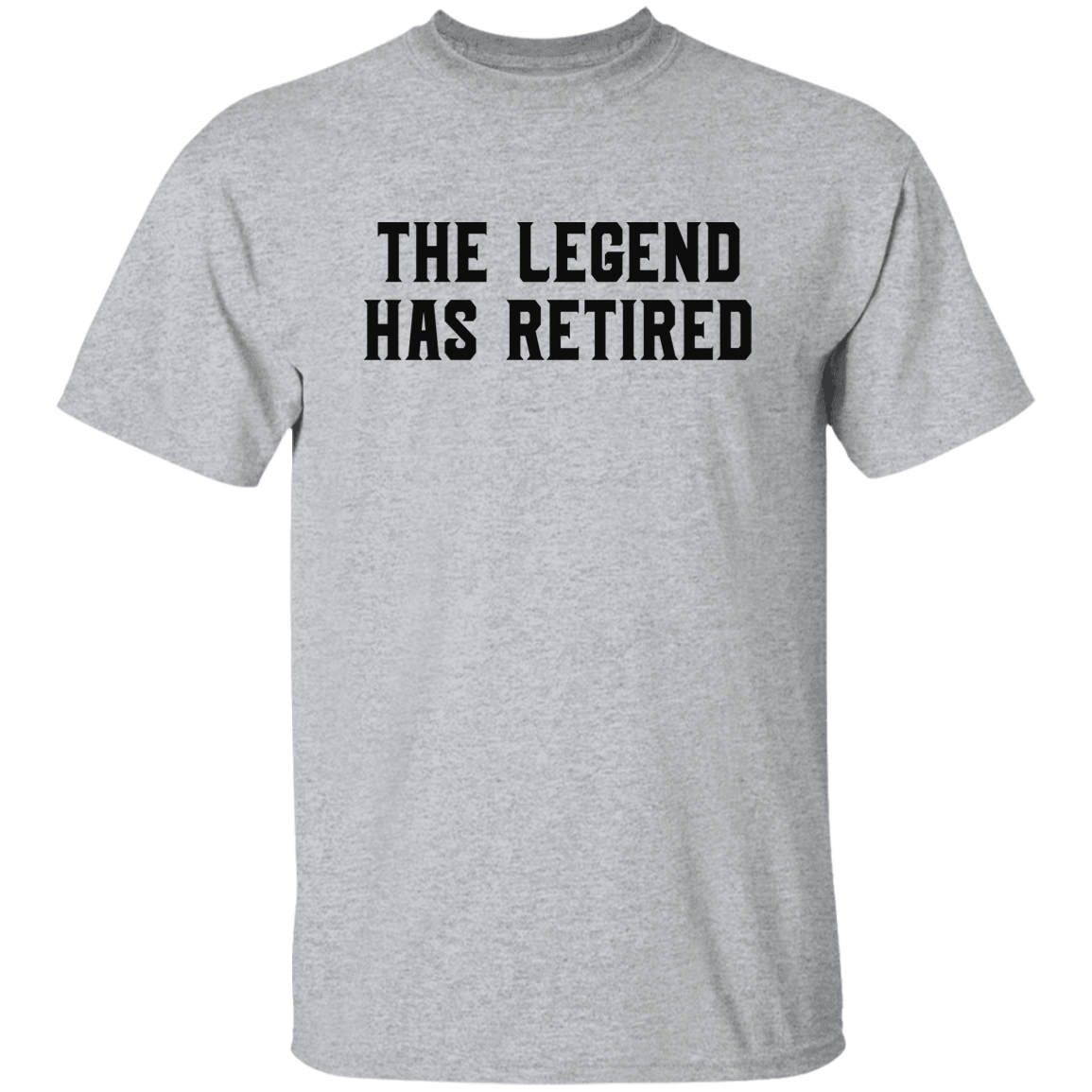 The Legend Has Retired Black Print T-Shirt