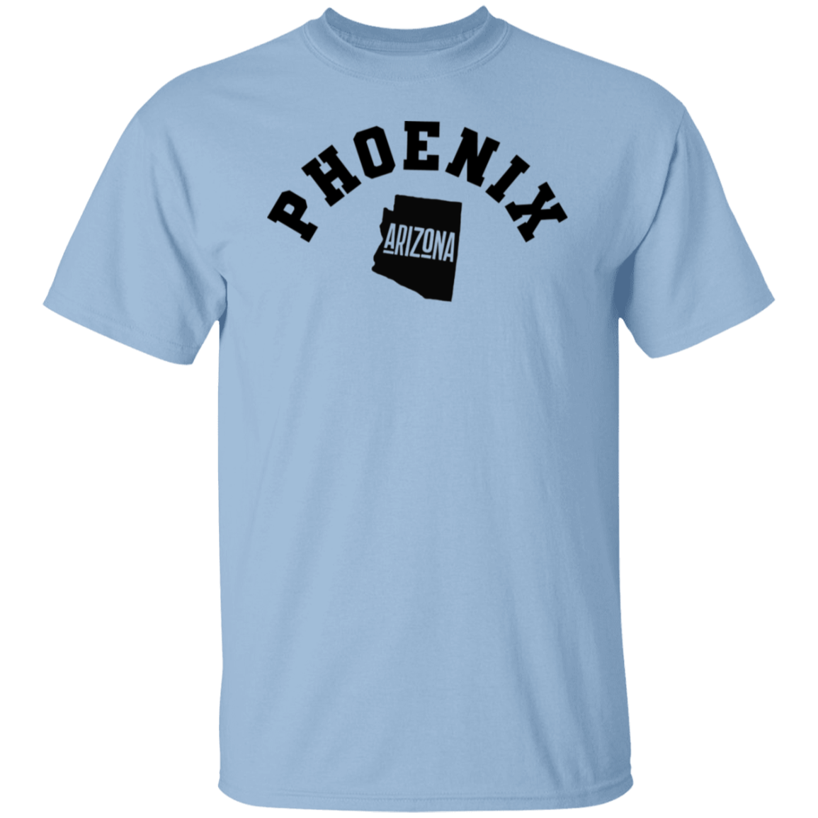 Phoenix Arizona Circular Black Print T-Shirt
