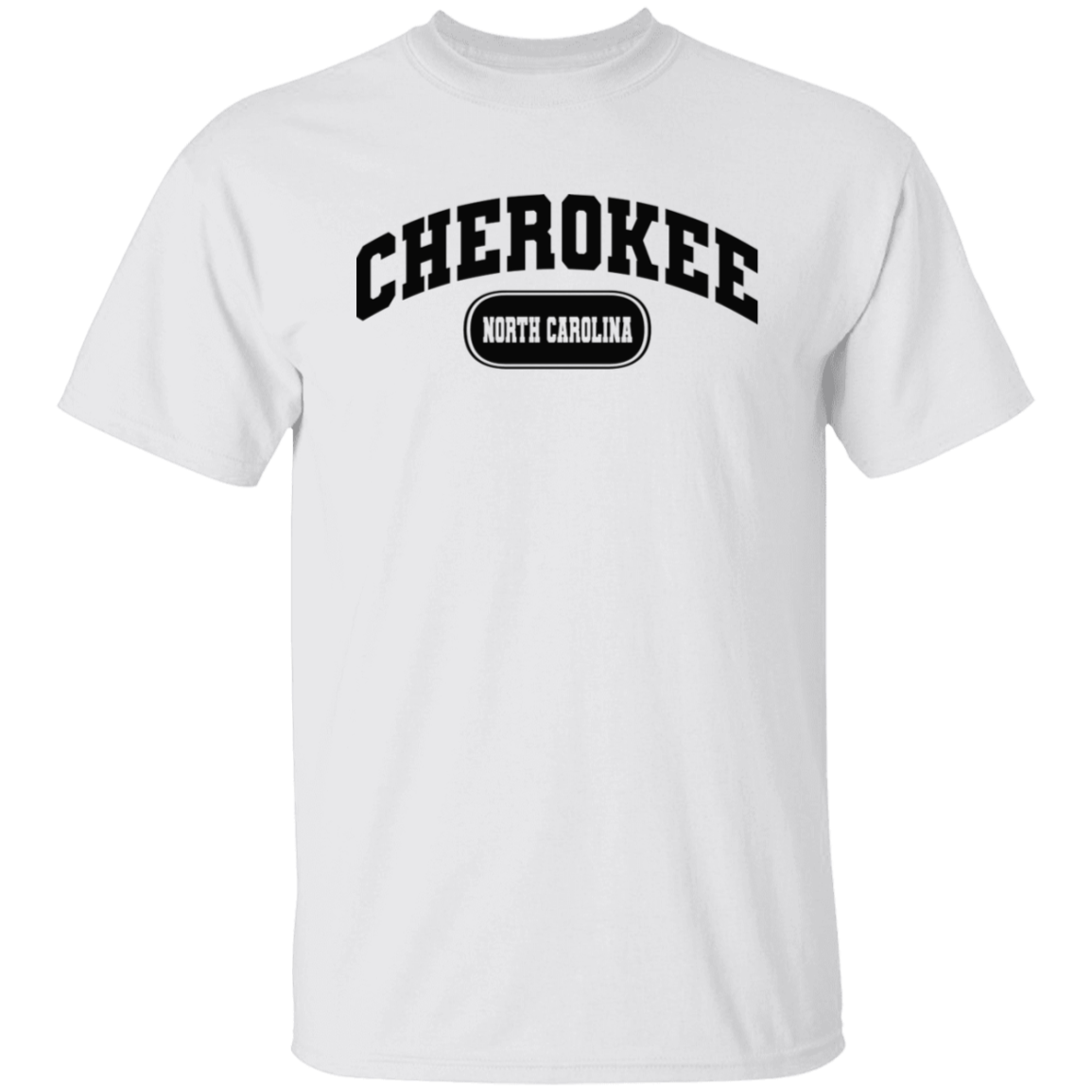 Cherokee North Carolina Arch Black Print T-Shirt
