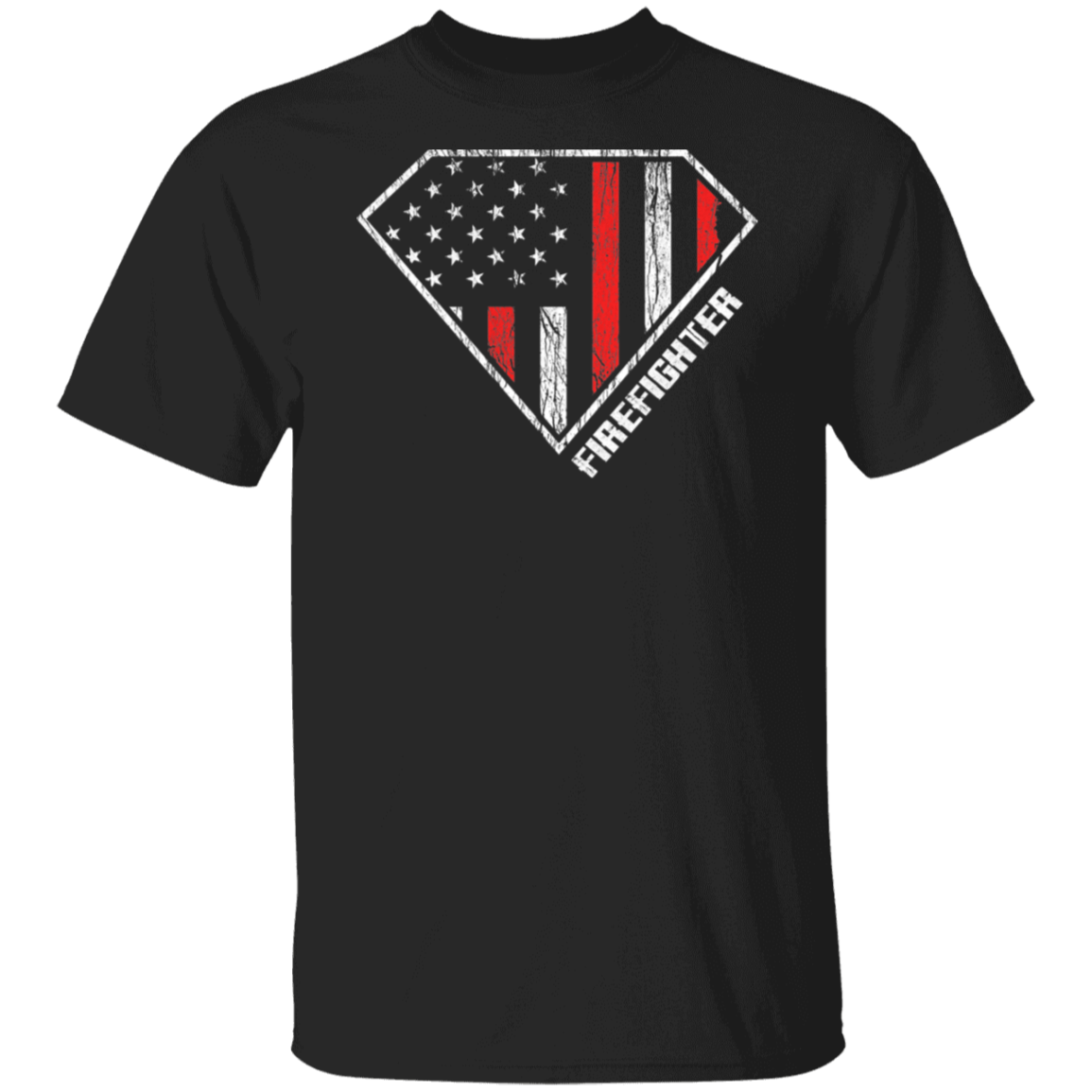 Firefighter Shield Flag T-Shirt