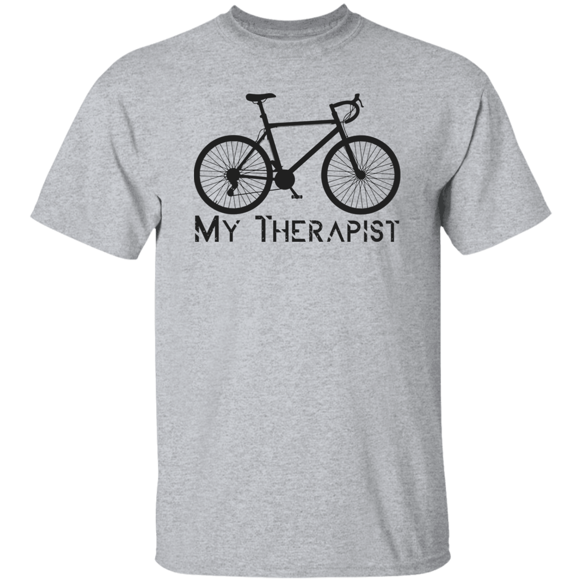 My Therapist Black Print T-Shirt