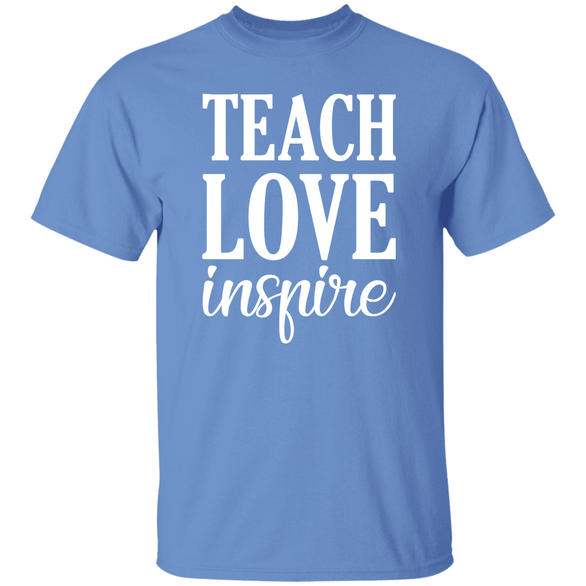 Teach Love Inspire White Print T-Shirt