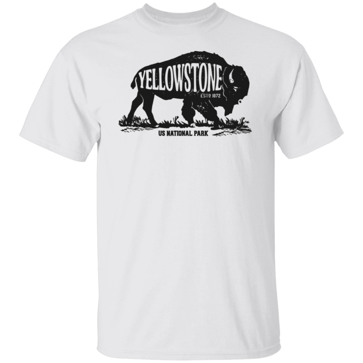 Yellowstone Buffalo Black Print T-Shirt