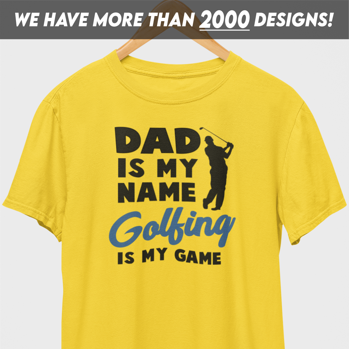 Dad Is My Name Golfing T-Shirt