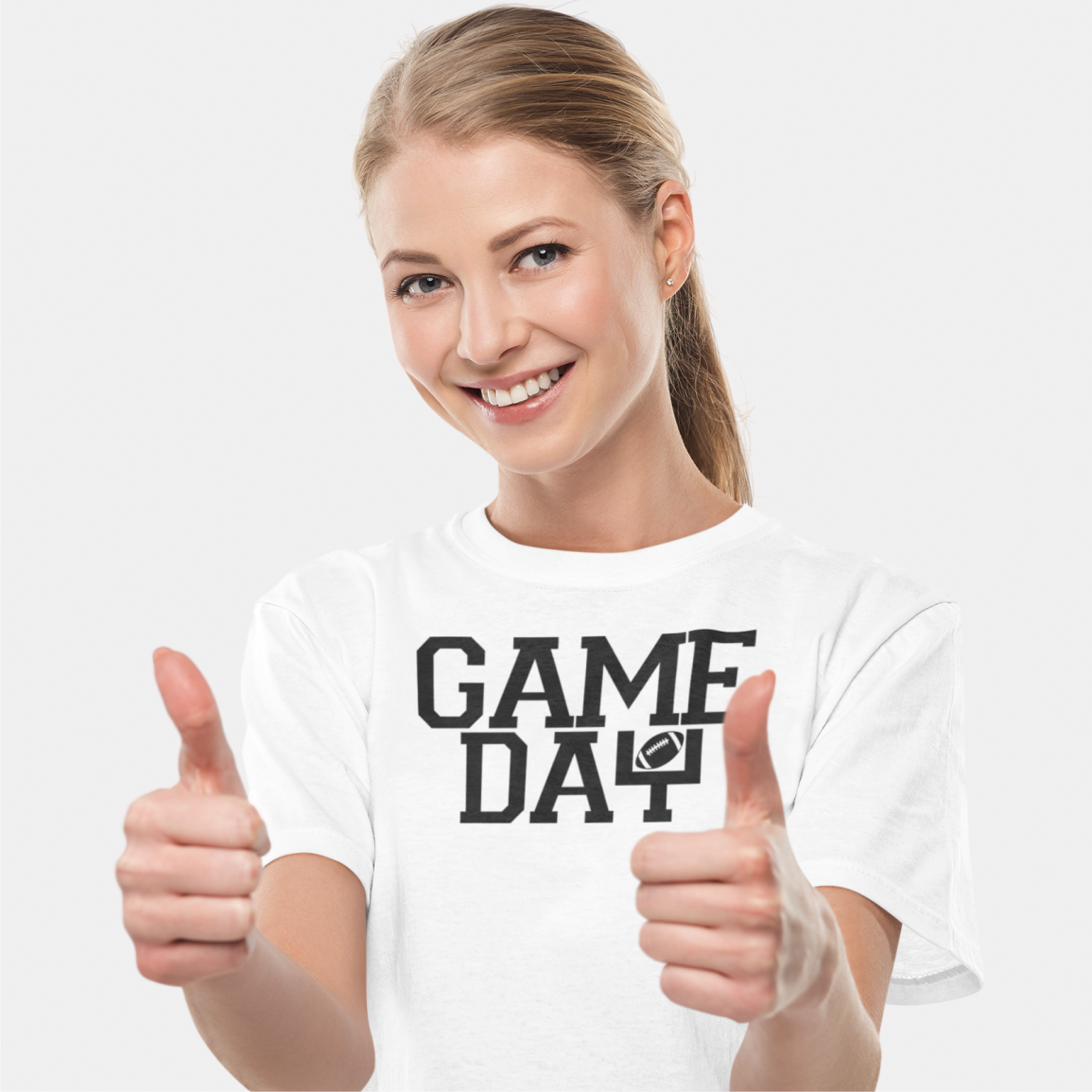 Game Day Black Print T-Shirt