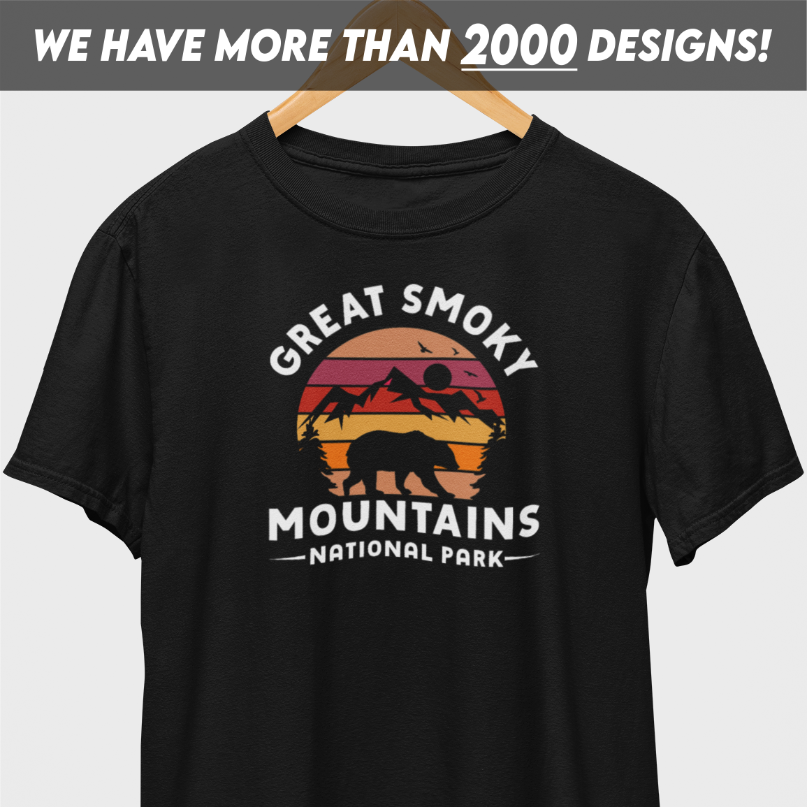 Great Smoky Mountains Retro Colors T-Shirt
