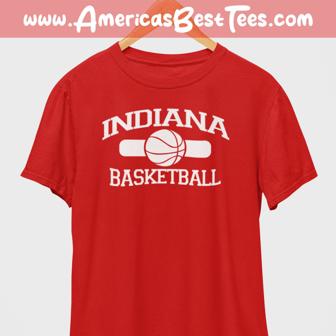 Indiana Basketball White Print T-Shirt