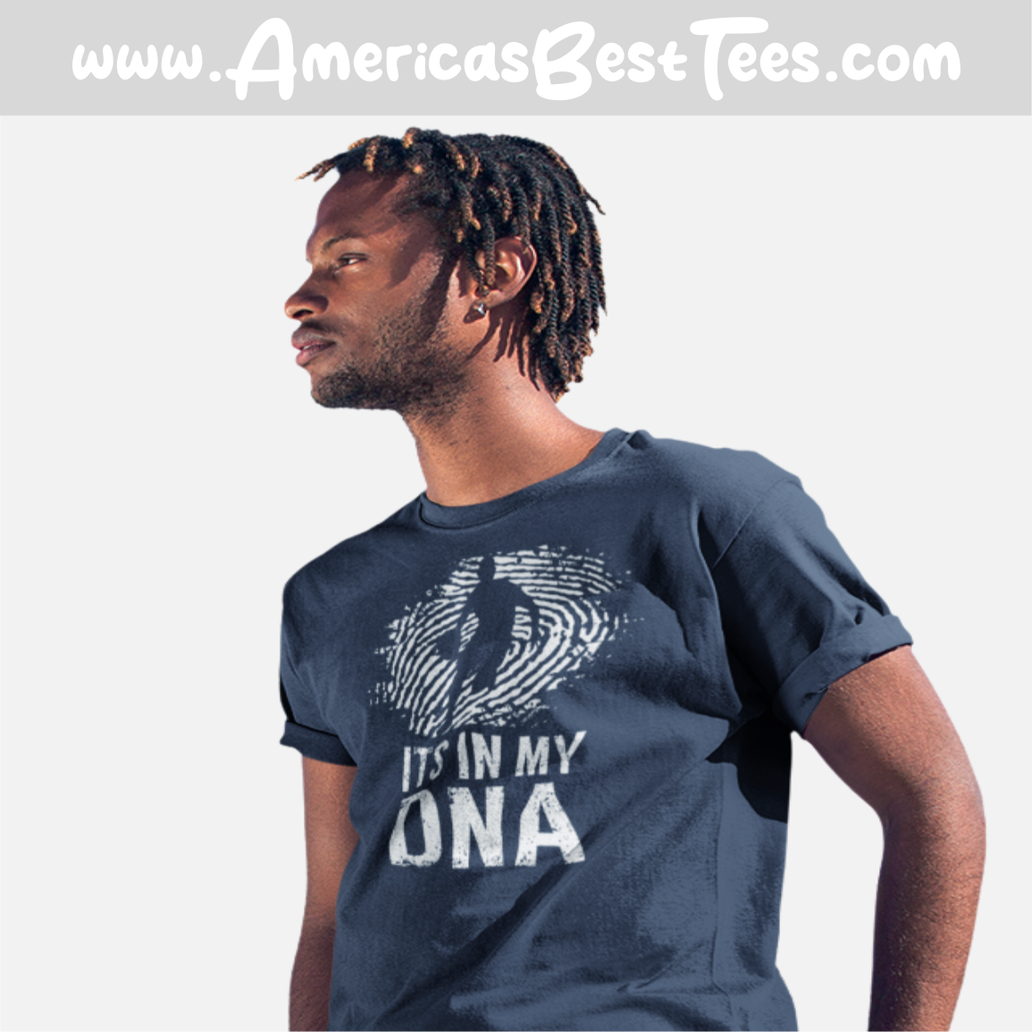 It's In My DNA Basketball White Print T-Shirt