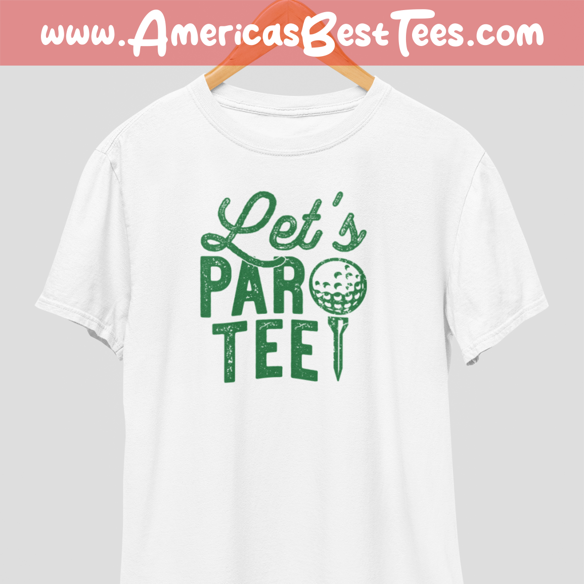 Let's Par Tee Green Print T-Shirt