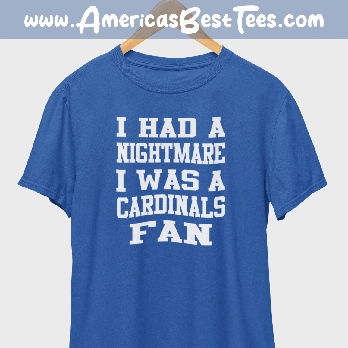 Nightmare Cardinals Fan White Print T-Shirt