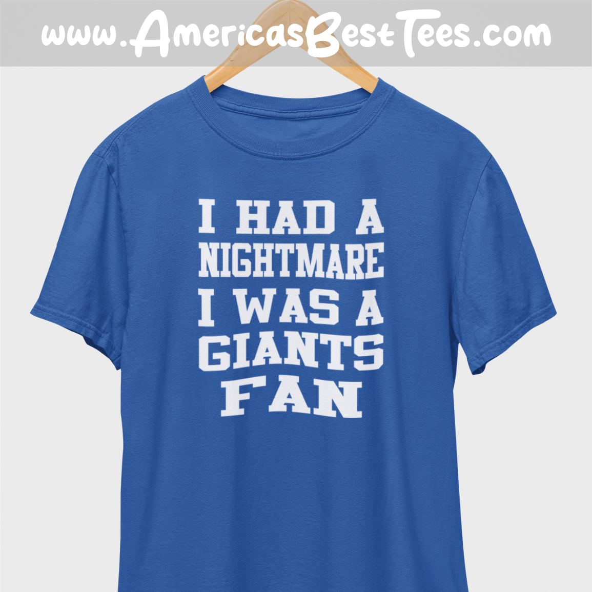 Nightmare Giants Fan White Print T-Shirt