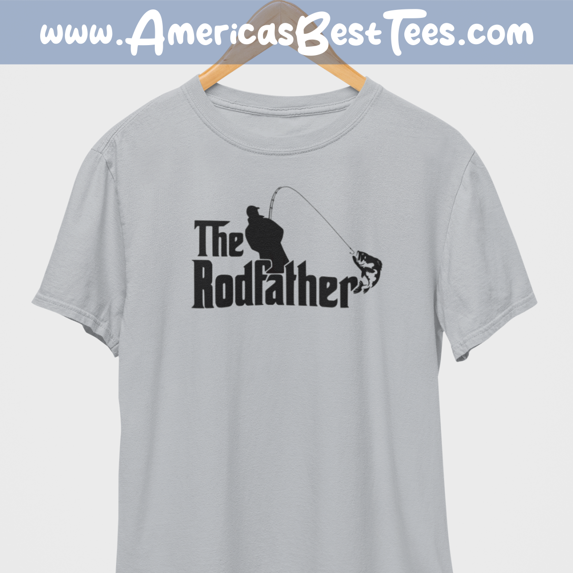 The Rodfather Black Print T-Shirt
