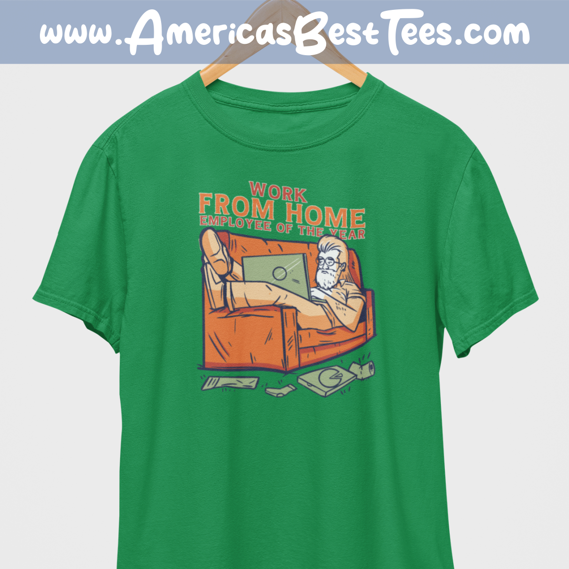Work From Home Employee Of Year T-Shirt
